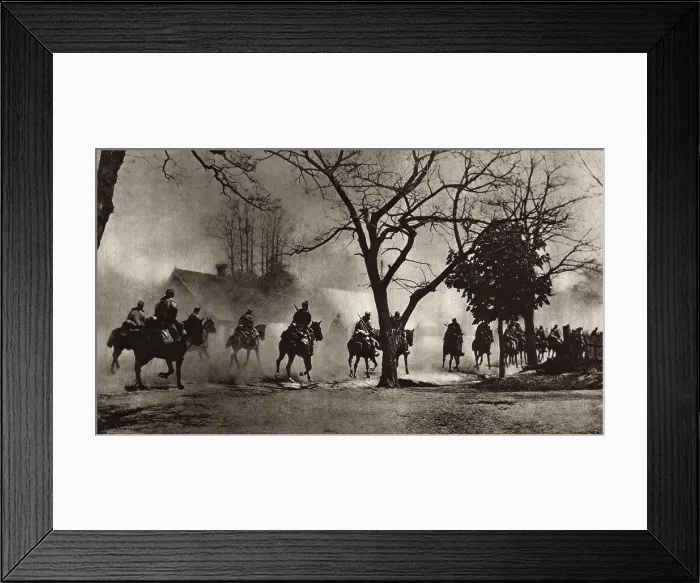 Framed Print : World War 1. Cavalry was important on the vast expanse of the Russian Steppes