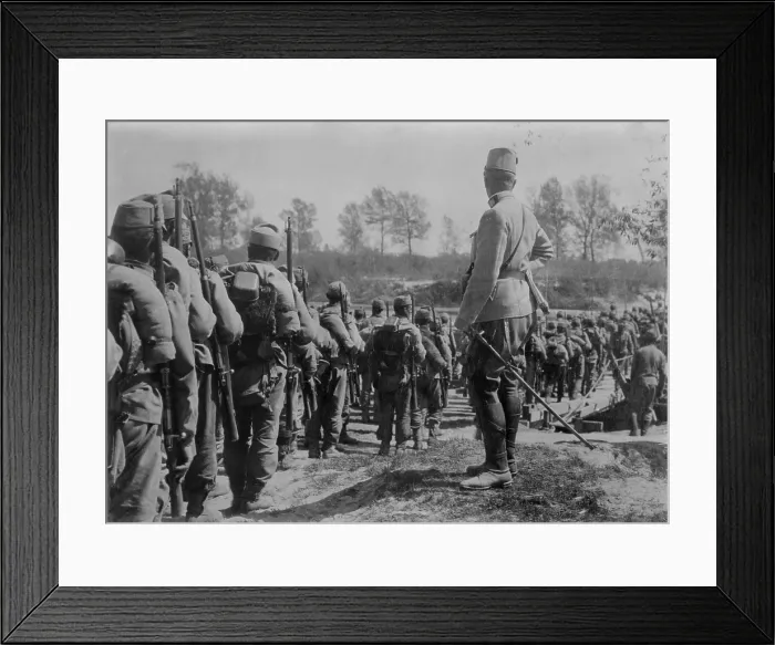 Framed Print : World War 1. Austrians crossing the Wislocka, a tributary of the Vistula river, in south-eastern Poland. Possibly during the 1915 German and Austrian advance into Russian Poland Framed Print : World War 1. Austrians crossing the Wislocka, a tributary of the Vistula river, in south-eastern Poland. Possibly during the 1915 German and Austrian advance into Russian Poland