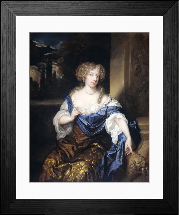 Framed Print : Helena Catharina de Witte, the Wife of Iman Mogge, by Caspar Netscher, 1678, Dutch oil painting Framed Print : Helena Catharina de Witte, the Wife of Iman Mogge, by Caspar Netscher, 1678, Dutch oil painting