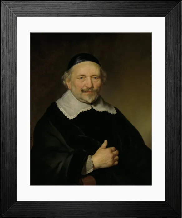 Framed Print : Portrait of a Man, by Govert Flinck, c. 1643, Dutch painting, oil on panel