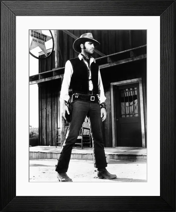 Framed Print : CHARRO!, Elvis Presley, 1969