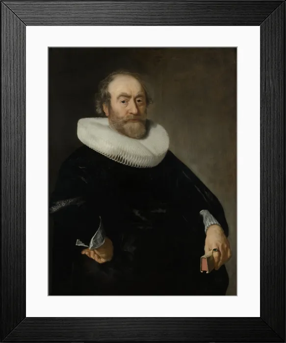 Framed Print : Portrait of Andries Bicker, by Bartholomeus van der Helst, c. 1642, Dutch painting, oil on panel