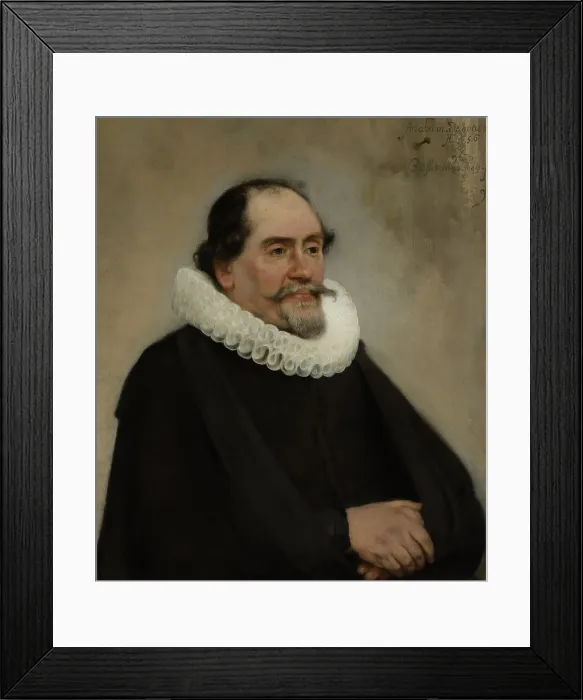 Framed Print : Abraham de Potter, Amsterdam Silk Merchant, by Carel Fabritius, 1649, Dutch oil painting