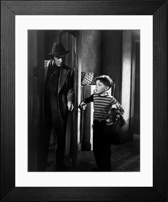 Framed Print : THE WINDOW, from left, Arthur Kennedy, Bobby Driscoll, 1949
