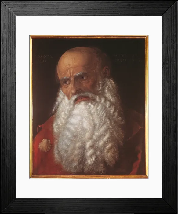 Framed Print : The Head of St James, by Albrecht Drer, 1516, 16th Century, tempera on canvas, cm 46 x 37 - Italy, Tuscany, Florence, Uffizi Gallery Framed Print : The Head of St James, by Albrecht Drer, 1516, 16th Century, tempera on canvas, cm 46 x 37 - Italy, Tuscany, Florence, Uffizi Gallery