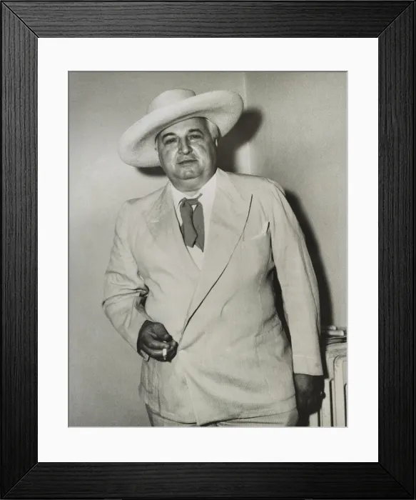 Framed Print : Constantino Riccardi, a con man charged for grand larceny relating to mining stock fraud