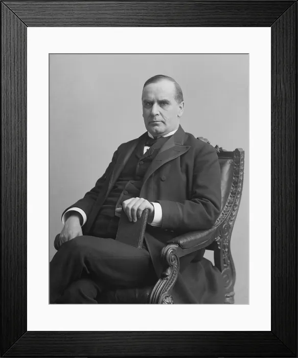 Framed Print : Congressman William McKinley, represented an often gerrymandered district in Northeast Ohio Framed Print : Congressman William McKinley, represented an often gerrymandered district in Northeast Ohio