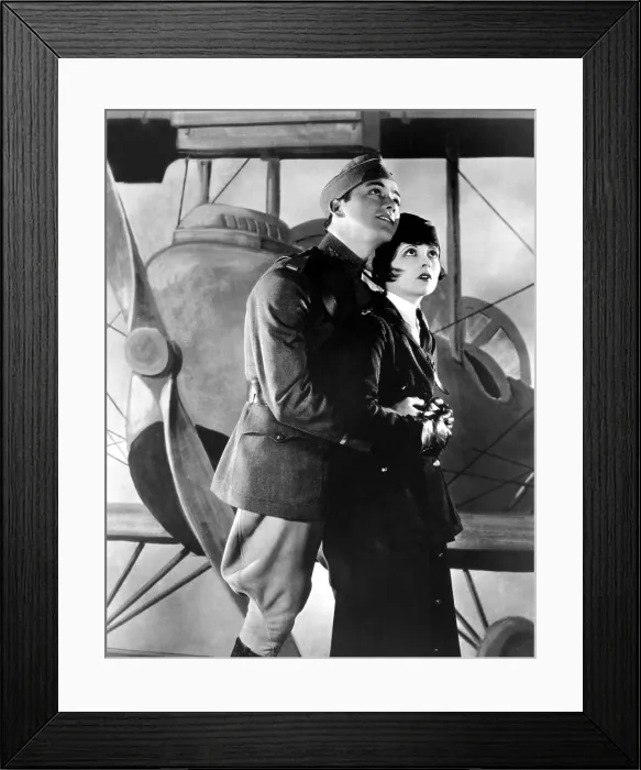 Framed Print : WINGS, Charles Buddy Rogers, Clara Bow, 1927