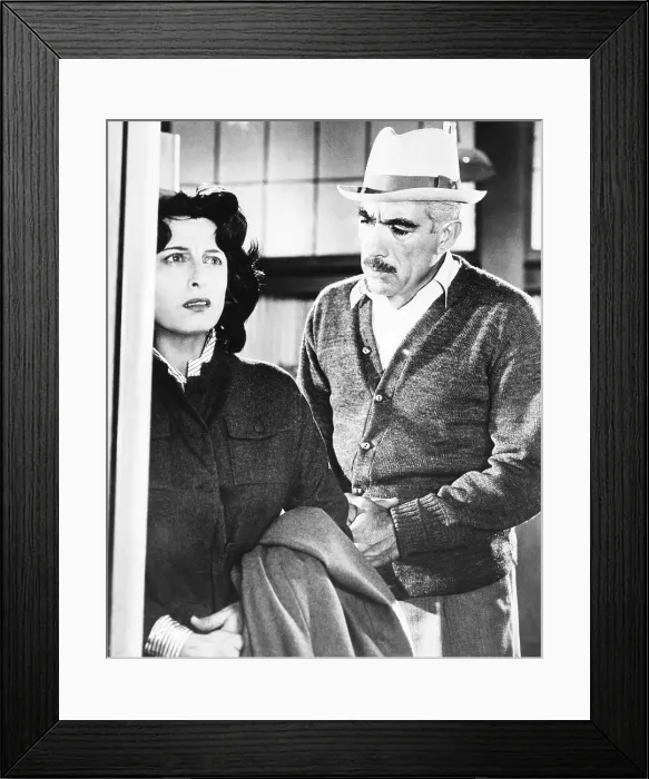 Framed Print : WILD IS THE WIND, from left: Anna Magnani, Anthony Quinn, 1957