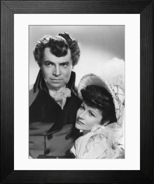 Framed Print : THE WICKED LADY, from left: James Mason, Margaret Lockwood, 1945