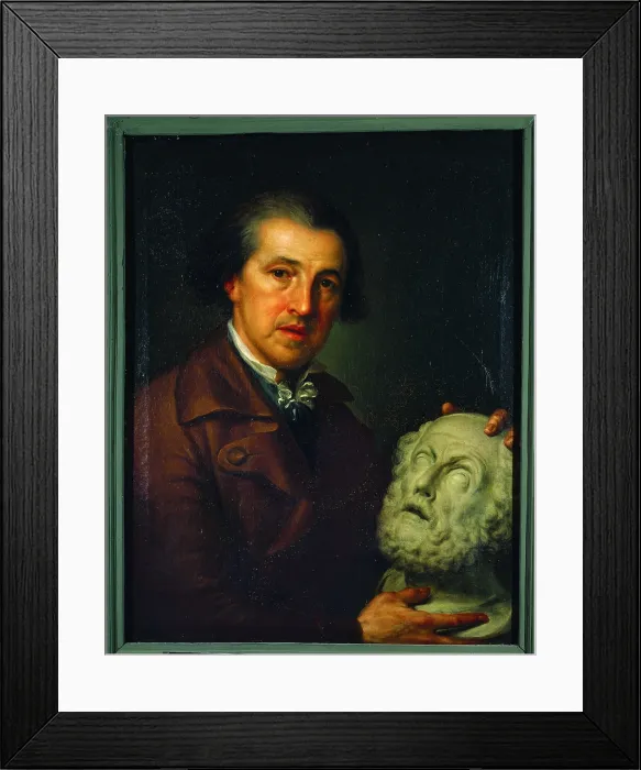 Framed Print : Portrait of Giuseppe Franchi, by Martin Knoller, 1803, 19th Century, oil on canvas - Italy, Lombardy, Milan, Brera Collection. Whole artwork view