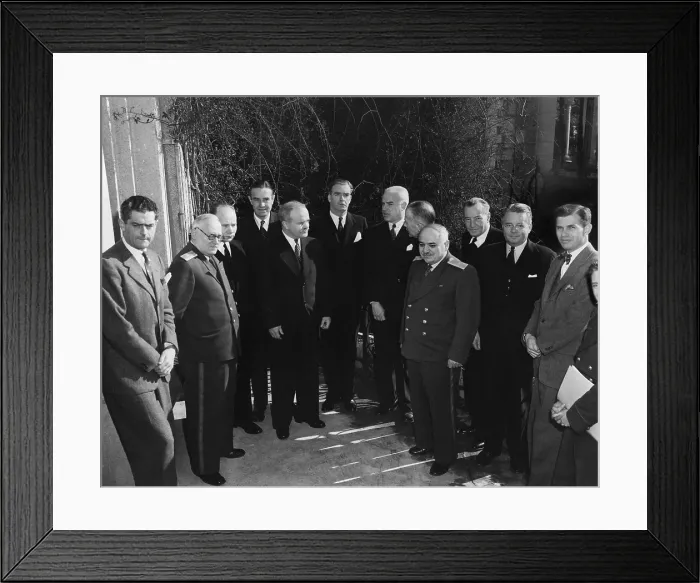 Framed Print : Foreign ministers and delegates to the Yalta Conference, Feb. 4-11, 1945