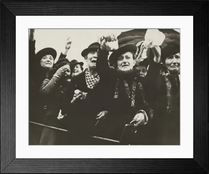 Framed Print : Tearful Belgian women waving their men off to fight Germans on May 11, 1940. during World War 2. They fought for 18 day but surrendered to Nazi Germany on May 28. World War 2 Framed Print : Tearful Belgian women waving their men off to fight Germans on May 11, 1940. during World War 2. They fought for 18 day but surrendered to Nazi Germany on May 28. World War 2