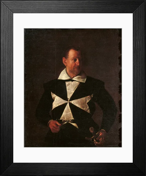 Framed Print : Portrait of Alof de Wignacourt, by Michelangelo Merisi known as Caravaggio, 1607 - 1608 about, 17th Century, oil on canvas, cm 118, 5 x 95, 5 - Italy, Tuscany, Florence Framed Print : Portrait of Alof de Wignacourt, by Michelangelo Merisi known as Caravaggio, 1607 - 1608 about, 17th Century, oil on canvas, cm 118, 5 x 95, 5 - Italy, Tuscany, Florence