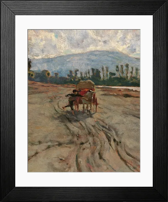 Framed Print : On Shore of the Arno River, by Telemaco Signorini, 1863 - 1865, 19th Century, oil on board, cm 19 x 33 - Italy, Tuscany, Florence, Palazzo Pitti, Gallery of Modern Art. Detail Framed Print : On Shore of the Arno River, by Telemaco Signorini, 1863 - 1865, 19th Century, oil on board, cm 19 x 33 - Italy, Tuscany, Florence, Palazzo Pitti, Gallery of Modern Art. Detail