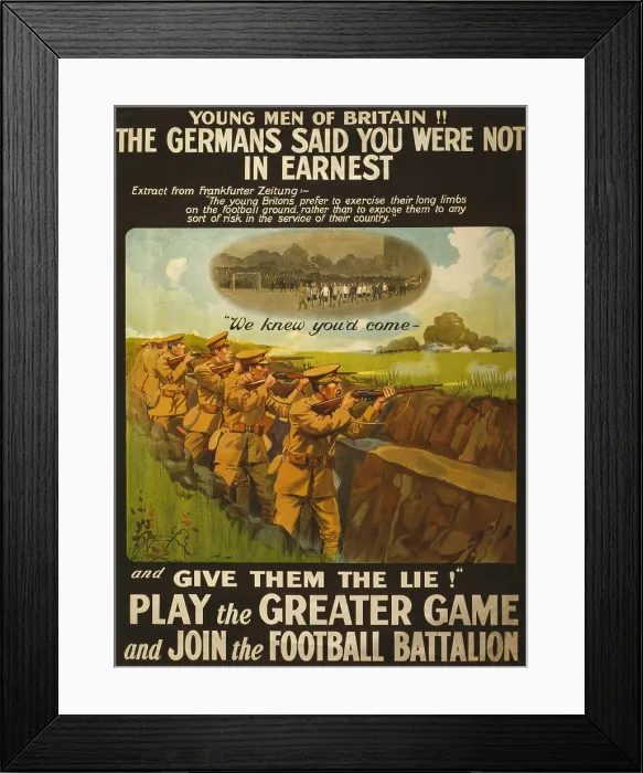 Framed Print : World War 1. British recruiting poster issued by the War Office in 1915