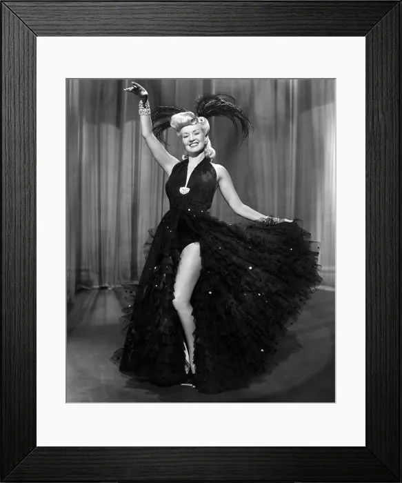 Framed Print : PIN UP GIRL, Betty Grable (in a gown by Rene Hubert), 1944. TM & Copyright 20th Century-Fox Film Corp. All rights reserved / courtesy Everett Collection Framed Print : PIN UP GIRL, Betty Grable (in a gown by Rene Hubert), 1944. TM & Copyright 20th Century-Fox Film Corp. All rights reserved / courtesy Everett Collection