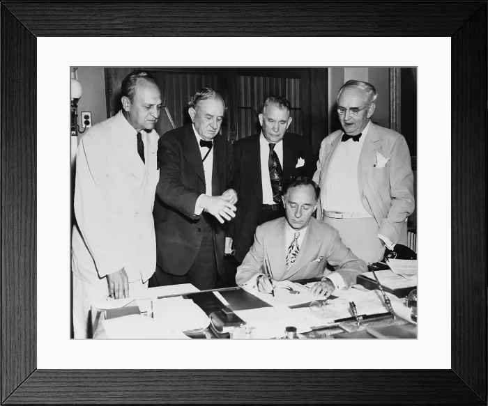 Framed Print : North Atlantic Treaty Organization, NATO, is ratified by U.S. Senate. July 21, 1949 Framed Print : North Atlantic Treaty Organization, NATO, is ratified by U.S. Senate. July 21, 1949