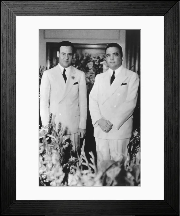 Framed Print : FBI Director J. Edgar Hoover's 20th Anniversary with Associate Director Clyde Tolson Framed Print : FBI Director J. Edgar Hoover's 20th Anniversary with Associate Director Clyde Tolson