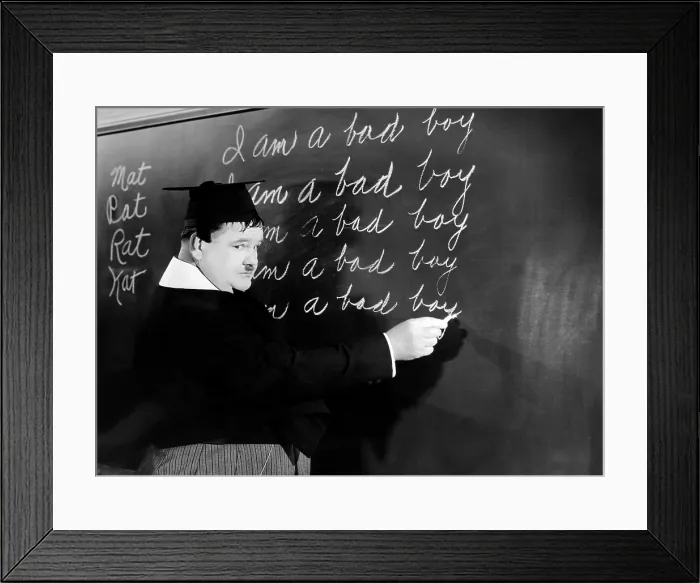 Framed Print : A CHUMP AT OXFORD, Oliver Hardy, 1940 Framed Print : A CHUMP AT OXFORD, Oliver Hardy, 1940