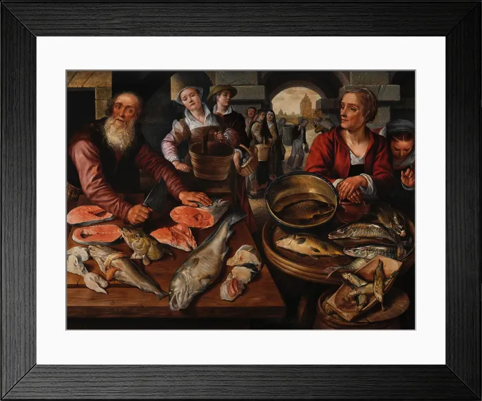 Framed Print : FISHMARKET, by Joachim Beuckelaer, 1568, Netherlandish, Northern Renaissance oil painting Framed Print : FISHMARKET, by Joachim Beuckelaer, 1568, Netherlandish, Northern Renaissance oil painting