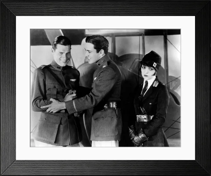 Framed Print : WINGS, from left, Richard Arlen, Charles Buddy Rogers, Clara Bow, 1927 Framed Print : WINGS, from left, Richard Arlen, Charles Buddy Rogers, Clara Bow, 1927