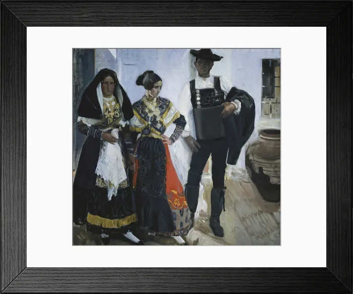 Framed Print : SOROLLA, Joaquin (1863-1923). People from Salamanca. 1912. Painted in La Alberca. Oil on canvas. SPAIN. Madrid. Sorolla Museum