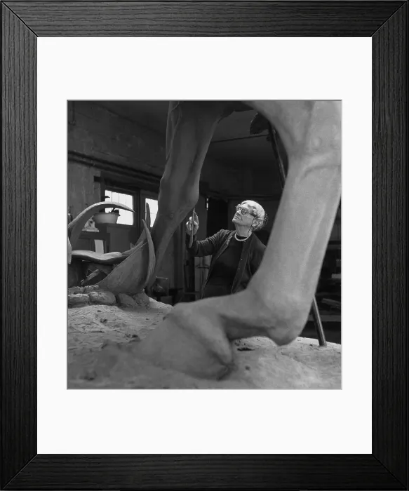 Framed Print : Anna Hyatt Huntington (1876-1973), working on an equestrian statue of Cuban independence leader, Jose Marti. The monumental sculpture is in Central Park, NYC. 1950s Framed Print : Anna Hyatt Huntington (1876-1973), working on an equestrian statue of Cuban independence leader, Jose Marti. The monumental sculpture is in Central Park, NYC. 1950s