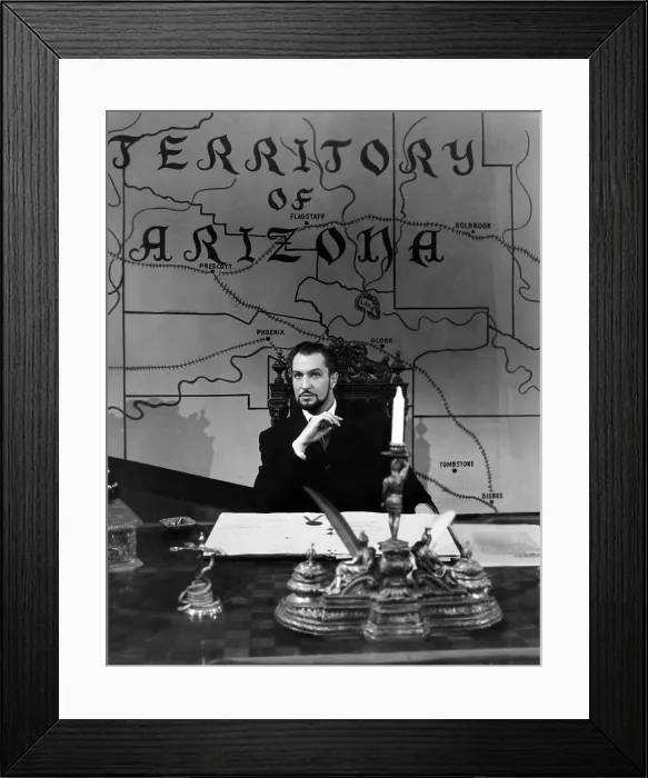 Framed Print : THE BARON OF ARIZONA, Vincent Price, 1950