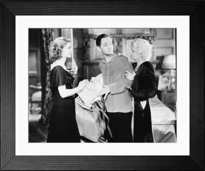 Framed Print : PLATINUM BLONDE, from left: Loretta Young, Robert Williams, Jean Harlow, 1931