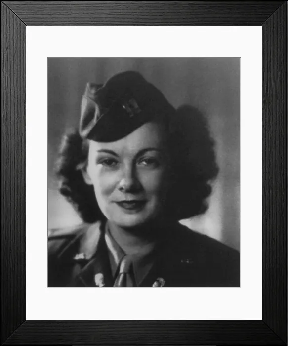 Framed Print : Kay Summersby Morgan, a member of the British Mechanized Transport Corps (MTC). She was Eisenhower's Driver and secretary during World War 2 Framed Print : Kay Summersby Morgan, a member of the British Mechanized Transport Corps (MTC). She was Eisenhower's Driver and secretary during World War 2