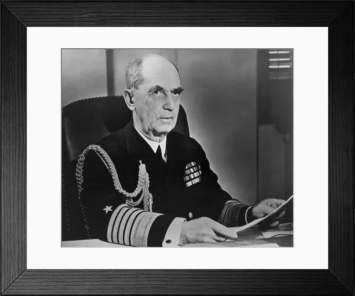 Framed Print : Admiral William Leahy, Chief of Staff to President Franklin Roosevelt during World War 2. 1942-45. (BSLOC_2014_8_124) Framed Print : Admiral William Leahy, Chief of Staff to President Franklin Roosevelt during World War 2. 1942-45. (BSLOC_2014_8_124)