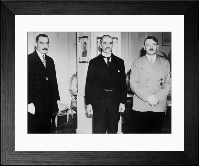 Framed Print : Neville Chamberlain, British Prime Minister in Munich