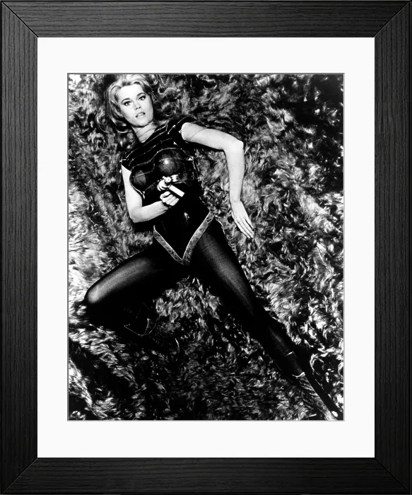Framed Print : BARBARELLA, Jane Fonda, 1968 Framed Print : BARBARELLA, Jane Fonda, 1968