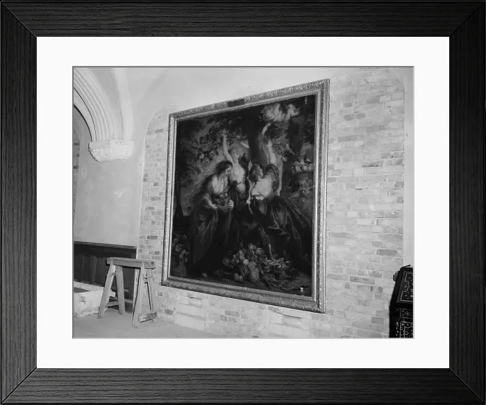 Framed Print : Looted masterpiece found in conquered Germany at the end of World War 2