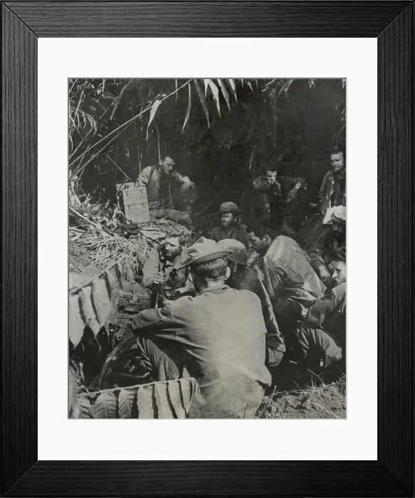 Framed Print : Lost Battalion of Merrill's Marauders held positions in Burma for 13 days
