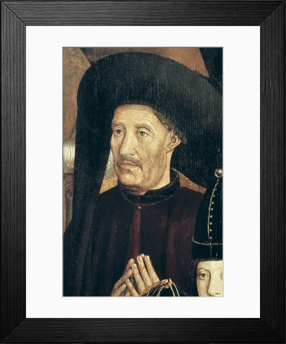 Framed Print : HENRY 'the Navigator' (1394-1460). Portuguese prince, son of John I. Detail of the panel of the Infant with portrait of the king Henry the Navigator