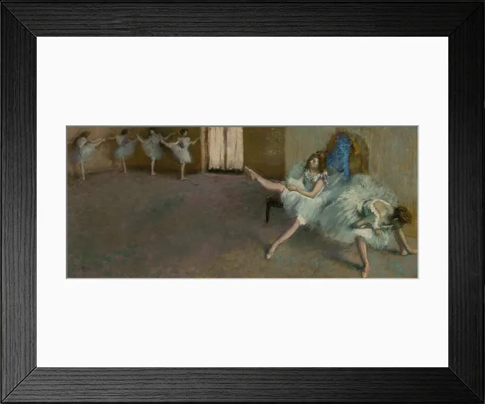 Framed Print : Before the Ballet, by Edgar Degas, 1890-92. French impressionist painting, oil on canvas