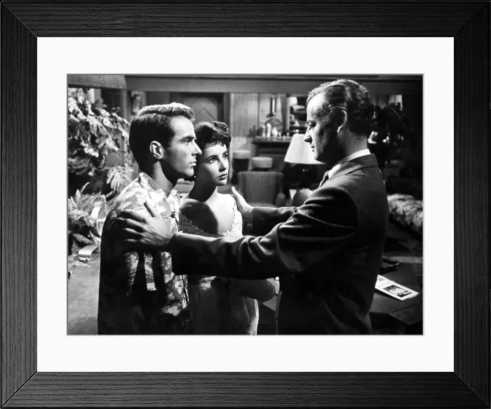 Framed Print : A PLACE IN THE SUN, Montgomery Clift, Elizabeth Taylor, Shepperd Strudwick, 1951