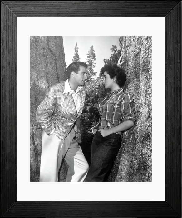 Framed Print : A PLACE IN THE SUN, Montgomery Clift, Elizabeth Taylor, 1951