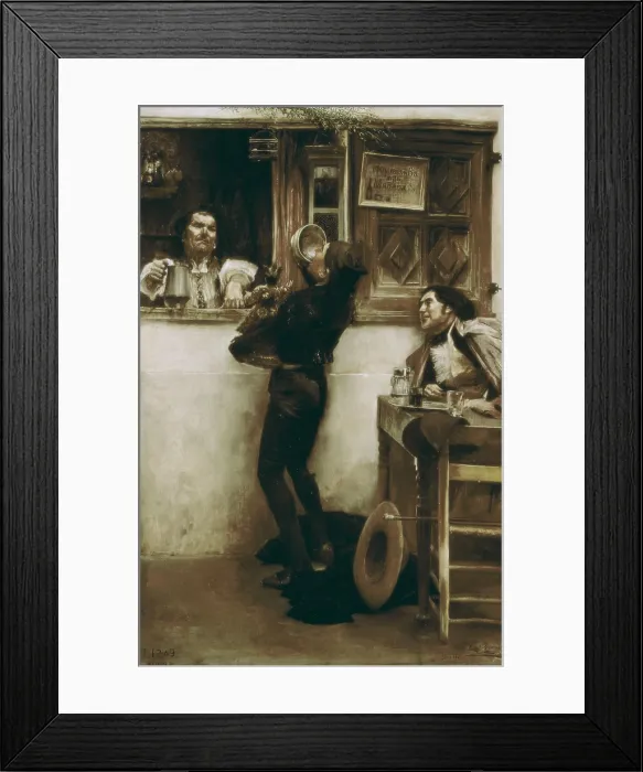 Framed Print : GARCIA RAMOS, Jose (1852-1912). Hasta verte Cristo mio. ult. tercio s.XIX. Oil on canvas. SPAIN. Sevilla. Fine Arts Museum. - P