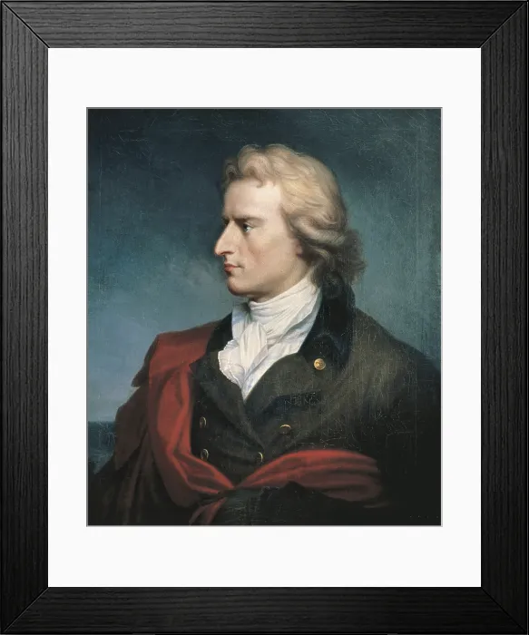Framed Print : KUGELGEN, Gerhard von (1772-1820). Portrait of Friedrich Schiller. 1808-1809. Oil on canvas. GERMANY. Frankfurt. Goethe House and National Goethe Museum