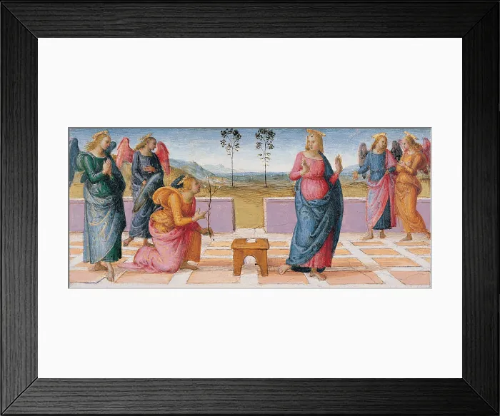 Framed Print : Vannucci Pietro known as Perugino, Annunciation, 1507, 16th Century, panel, Italy, Umbria, Perugia Framed Print : Vannucci Pietro known as Perugino, Annunciation, 1507, 16th Century, panel, Italy, Umbria, Perugia