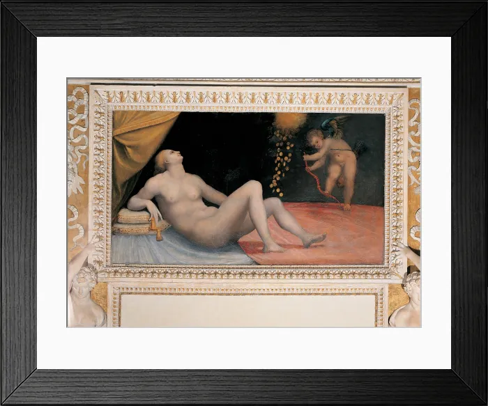 Framed Print : co-worker Mazzoni Giulio, Danae, 16th Century, fresco, Italy, Lazio, Rome, Palazzo Spada (155548) Everett CollectionMondadori Portfolio**US SALES ONLY**