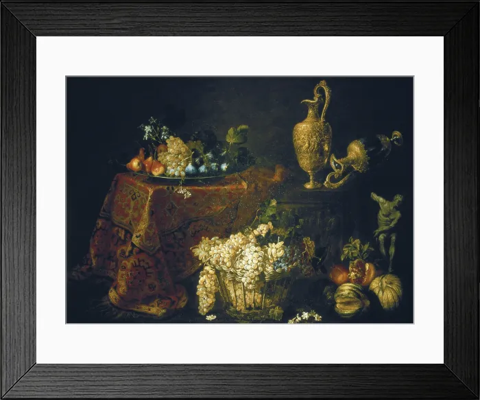 Framed Print : BOEL, Peter (1622-1674). Still Life. 17th c. Flemish art. Oil on canvas. SPAIN. Madrid. St. Fernando Royal Academy Museum. - P