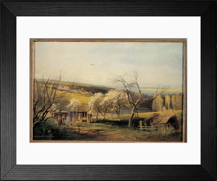 Framed Print : Savrasov Aleksej Kondrat'evic, Countryside View, 1867, 19th Century, oil on canvas, Russia Moscow Framed Print : Savrasov Aleksej Kondrat'evic, Countryside View, 1867, 19th Century, oil on canvas, Russia Moscow