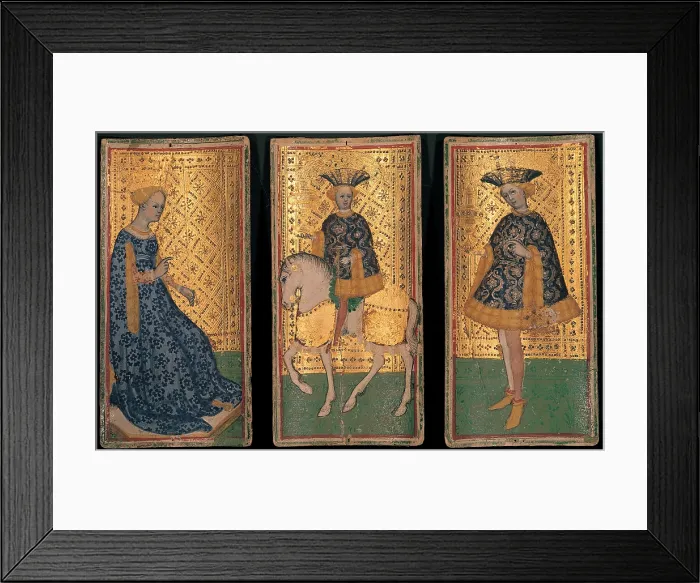 Framed Print : Bembo Bonifacio, Brera-Brambilla Tarot, 1442 - 1445, 15th Century, layers sheets of board, marked gold, Italy, Lombardy, Milan Framed Print : Bembo Bonifacio, Brera-Brambilla Tarot, 1442 - 1445, 15th Century, layers sheets of board, marked gold, Italy, Lombardy, Milan