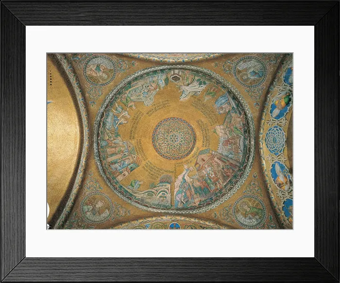 Framed Print : Unknown artist, Cupola of Moses Stories, 13th Century, mosaic, Italy, Veneto, Venice, San Marco Basilica Framed Print : Unknown artist, Cupola of Moses Stories, 13th Century, mosaic, Italy, Veneto, Venice, San Marco Basilica
