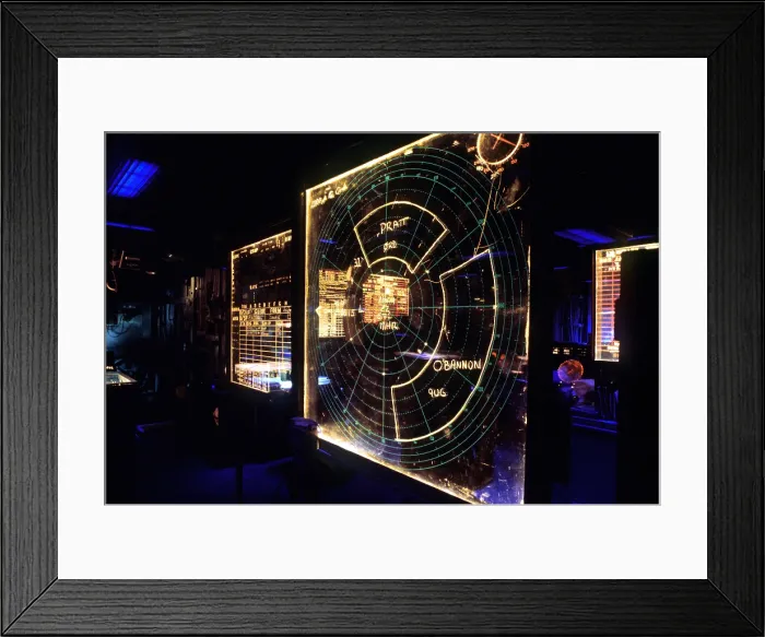 Framed Print : View of a radar scope aboard the amphibious assault ship USS NASSAU. April 1 1982. (BSLOC_2011_12_284) Framed Print : View of a radar scope aboard the amphibious assault ship USS NASSAU. April 1 1982. (BSLOC_2011_12_284)