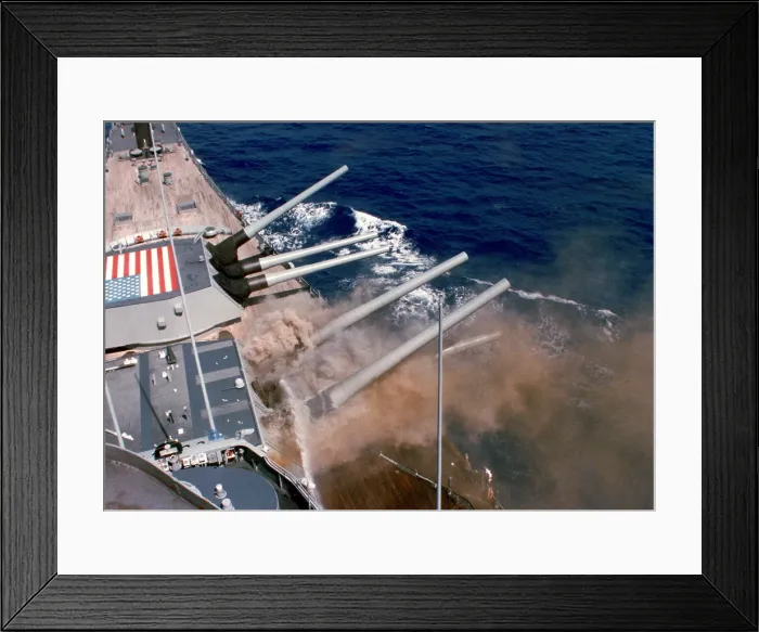 Framed Print : An explosion in the USS Iowa's Turret Two killed 47 crewman on April 19 1989